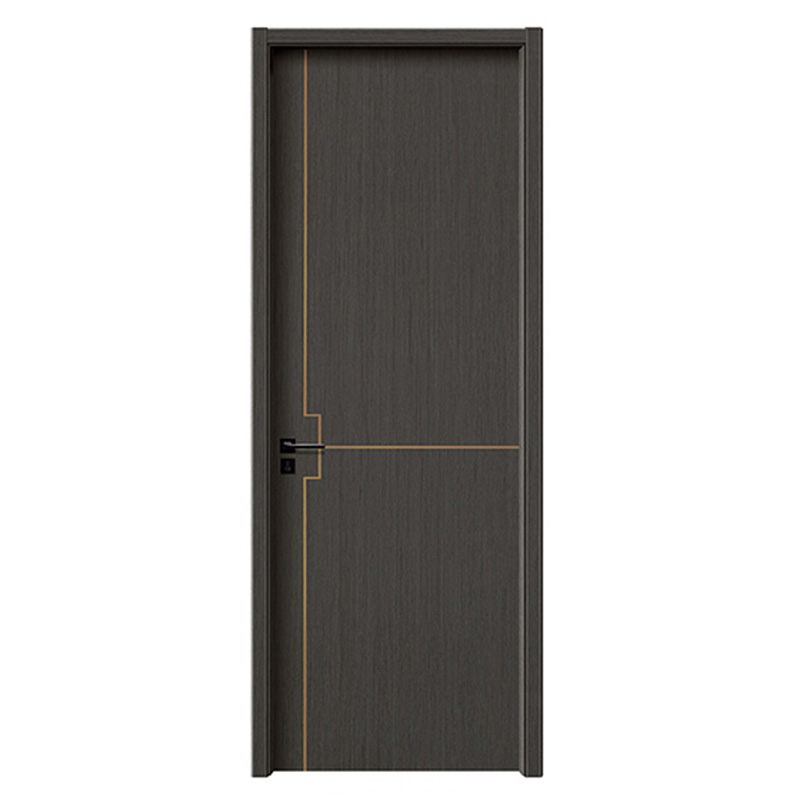 Metal inlaid wooden door
