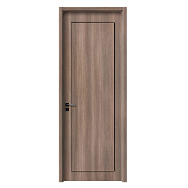 Metal inlaid wooden door