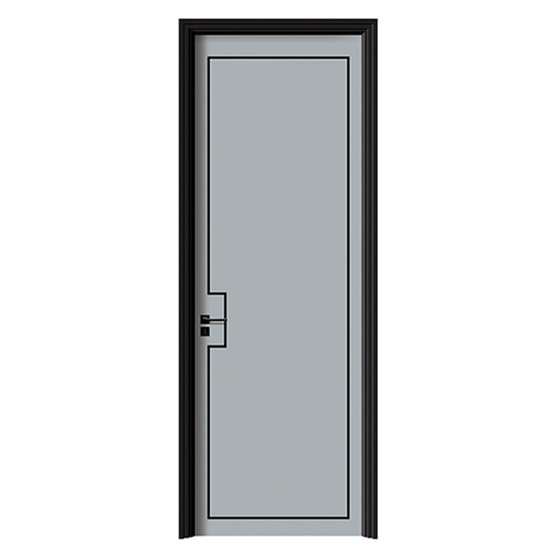 Metal inlaid wooden door
